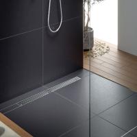 Душевой лоток TIMO Drain System 700 с вставкой "lines", Хром