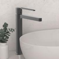 Смеситель для раковины  однорычажный цвет вороненая сталь VBF-1R2GM VINCEA