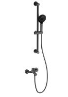 Смеситель для ванны с душевым гарнитуром WONZON & WOGHAND, Темный графит (WW-4560-BGG)