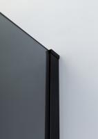 Душевой уголок прямоугольный.     SLIDER-AH-1-80-100/110-GRIGIO-NERO (1000-1100)x800x1950 Cezares