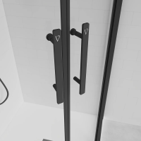 Душевой угол раздвижной E2-B-10080-01-C9 1000х800x1950 Цвет профиля Чёрный
матовый Стекло  Прозрачное Veconi