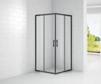 Душевой уголок, квадратный ECO-O-A-2-100-C-NERO 1000x1000x1900 Cezares