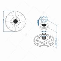 Ножки для поддона RGW N-01 (10) W   03230111-01 RGW