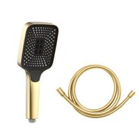 Ручной душ с шлангом, 3-х режимный цвет брашированное золото VSHN-41HBG VINCEA