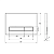 Кнопка смыва Veconi Square Design  150х220х13 VFSD003BLG VECONI
