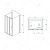 Душевой уголок RGW PA-73 (PA-13 + Z-050-2) прямоугольный  150* 80*195 060873158-011 профиль Хром стекло Прозрачное 5 мм RGW